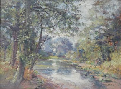 Louis VAN ENGELEN (1856-1940) Huile 