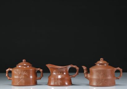 Chinese tea service (15 pieces) early 20th...