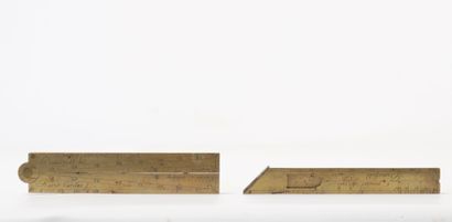 Lot of 2 measuring instruments. XII th century....