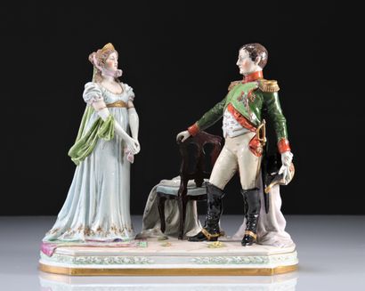 Saxon porcelain group depicting Napoleon
Weight:...