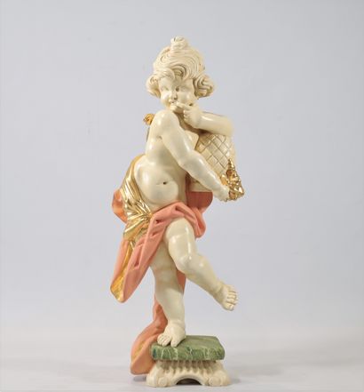 Polychrome wooden sculpture in the Italian...