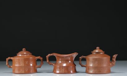 Chinese tea service (15 pieces) early 20th...