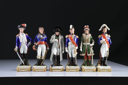 Saxony Porcelain Napoleon and Generals 16pc
Weight:...
