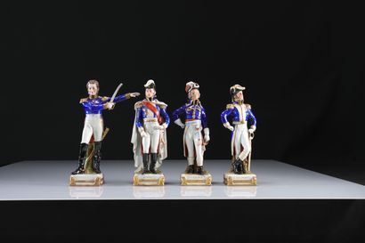 Saxony Porcelain Napoleon and Generals 16pc
Weight:...