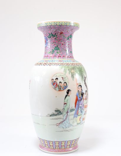 Large republic porcelain vase decorated with...