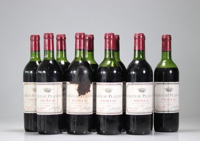 Lot de 10 château Plantey (Pauillac) 1978
Poids:...