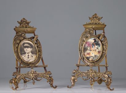 Pair of bronze frames circa 1900
Weight:...