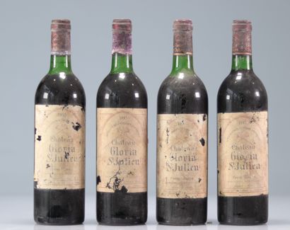 Lot de 4 Château GLORIA (Saint-Julien) 1985
Poids:...