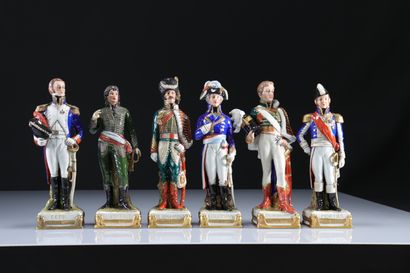 Saxony Porcelain Napoleon and Generals 16pc
Weight:...