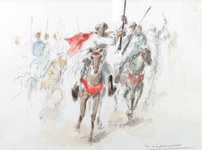 Paul DAXELET (1905-1993) orientalist watercolor
Weight:...