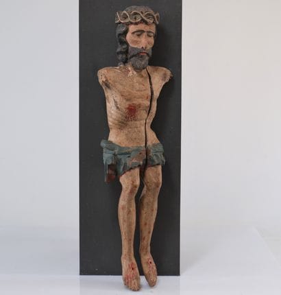 Corps de Christ en bois polychrome XVIIIème
Poids:...