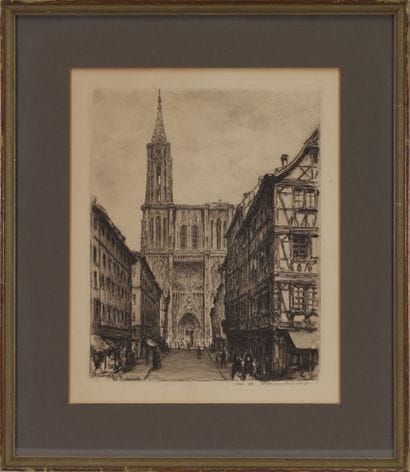 William A. Lambrecht (1876-1940) eau forte...