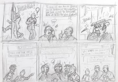 Comic strip in pencil and China ink.
Weight:...