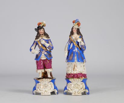 Porcelaine de Paris démontrant un couple...