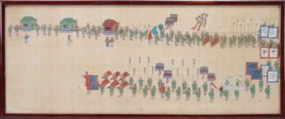 China, ceremonial painting on silk, late...