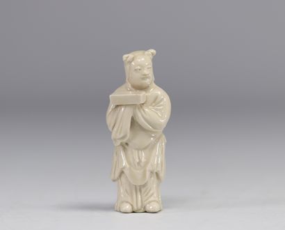 Chine, statue de personnage d'époque Qing.
Poids:...