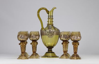 Germany, Römer, suite of nine wine glasses...