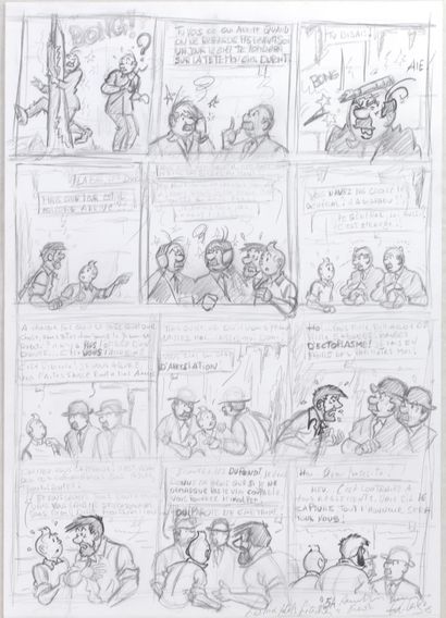 Comic strip in pencil and China ink.
Weight:...