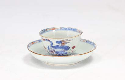 Chinese porcelain bowl and plate with phoenix...