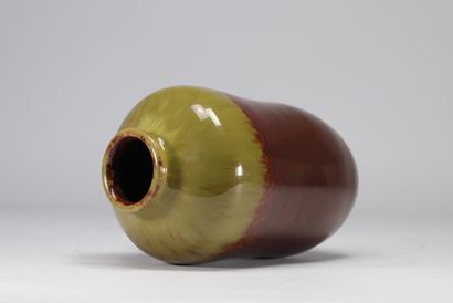 Villeroy et Boch, Art Deco enameled vase...