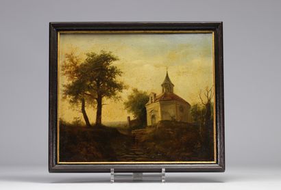 Ancienne huile sur panneau 