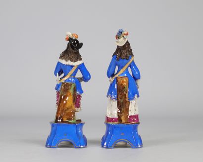 Porcelaine de Paris démontrant un couple...
