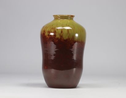 Villeroy et Boch, Art Deco enameled vase...