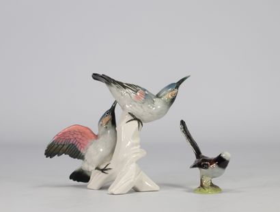 (2) Manufacture Karl ENS deux oiseaux en...