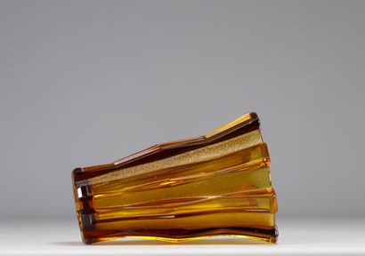 Scailmont vase, amber, Art Deco 1930-1935
Weight:...