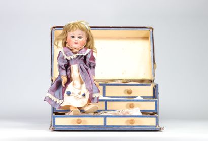SFBJ n°3 doll, porcelain head, papier-mache...