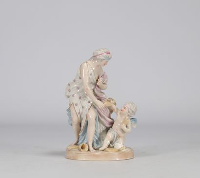 Sculpture en porcelaine de Sanson démontrant...