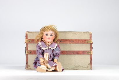 SFBJ n°3 doll, porcelain head, papier-mache...
