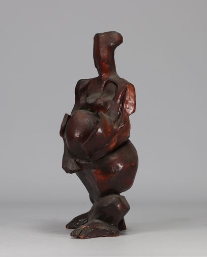 Brutalist sculpture 