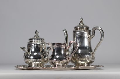 Louis XV-style silver-plated 