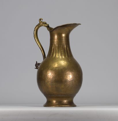 Bronze jug with dragon design, China, 18th...