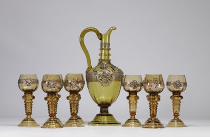 Germany, Römer, suite of nine wine glasses...