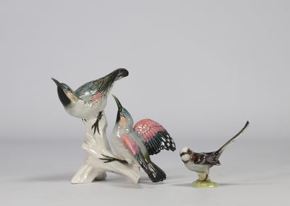 (2) Manufacture Karl ENS deux oiseaux en...
