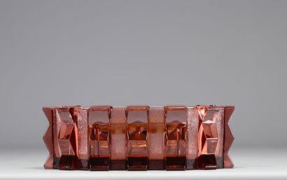 Scailmont plate warmer, amethyst, Art Deco...
