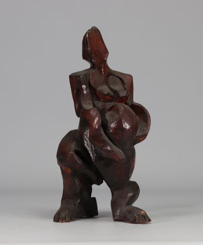 Brutalist sculpture 