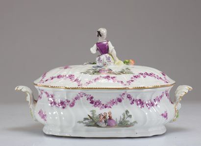 Meissen paire de légumiers en porcelaineà...