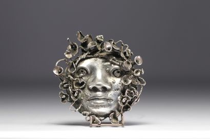 René JULIEN (1937-2016) Sculpture en argent...