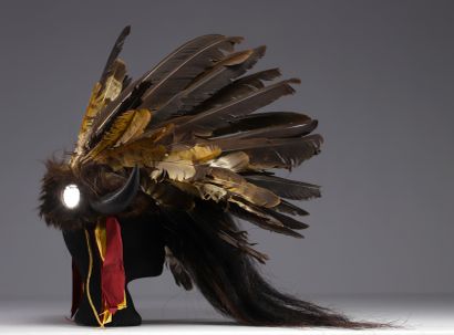 Coiffe d'indien des plaines Sioux dans la...