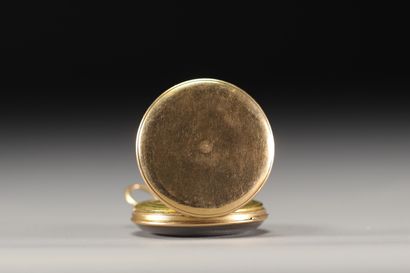 Montre de gousset en or jaune 18K 750°/°°,...