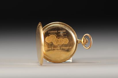 Montre de gousset en or jaune 18K 750°/°°,...