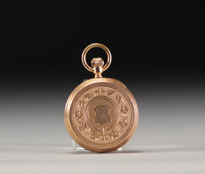 Montre de gousset en or jaune 18K 750°/°°,...