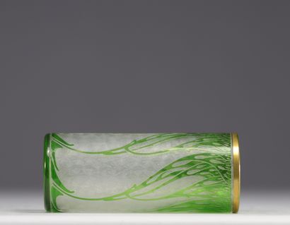 Baccara - Vase rouleau en verre multicouche...