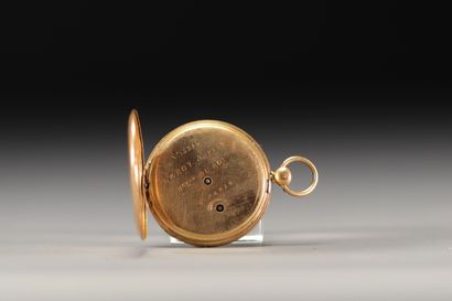 Montre de gousset en or jaune 18K 750°/°°,...
