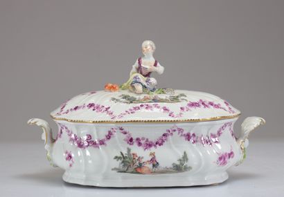 Meissen paire de légumiers en porcelaineà...