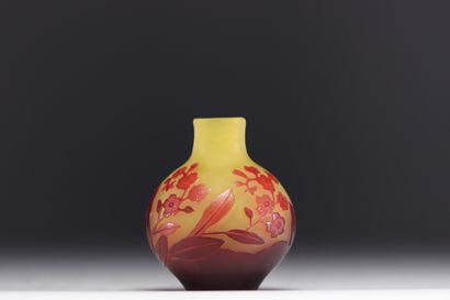 Émile GALLÉ (1846-1904) - Petit vase boule...