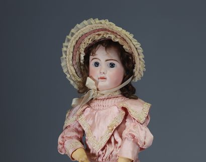 STEINER - Bébé tête en biscuit n° A 15, bouche...